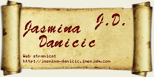 Jasmina Daničić vizit kartica